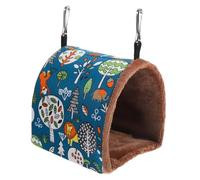 Gadpiparty Nid Oiseau Suspendu Chaud pour Hiver Hamac Toile pour Perruches et Petits Oiseaux Maison Confortable avec Entrée Spacieuse pour Repos et Jeu