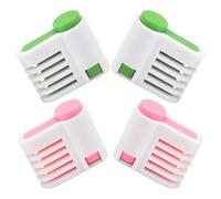 Gadpiparty Niveleur à Gâteau en Pp 4pcs pour Tranches Uniformes, Coupe-toast Réglable Contrôle Précis de L'épaisseur, Cuisine Maison et Atelier de Pâtisserie