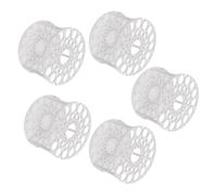 Gadpiparty Organisateur de Pinceaux de Peinture Rond 45 Trous en Plastique PP Blanc, Grosse Capacité, Base Stable, pour Bureau et Cours de Peinture, Lot de 5 Pièces