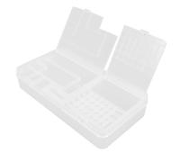 Gadpiparty Organisateur en Plastique Transparent pour Petites Pièces Compartiments Multiples, Boîte de Rangement pour Vis et Composants Électroniques, pour Montage et Démontage
