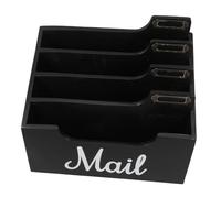 Gadpiparty Organiseur De Courrier De Bureau Bac À Documents en Bois Organiseur Denveloppes Porte-courrier Et Porte-clés Panier De Comptoir