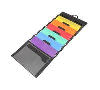 Gadpiparty Organiseur De Dossiers Muraux A4 Noir 6 Compartiments Dossier Extensible Imperméable Rangement Bureau Suspendu pour Documents Et Contrats