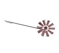 Gadpiparty Ornement Moulin à Vent Fer Rotatif Décoratif pour Jardin avec Base à Insérer Durable Couleur Vive pour Pelouse et Cour