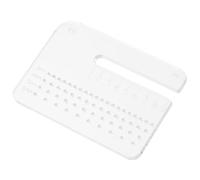 Gadpiparty Outil à Perforer pour Coudre le Cuir Multifonction en Acrylique Blanc, Plaque Perforée Polyvalente pour Leathercraft et Diy, Épaisseur 4 Mm