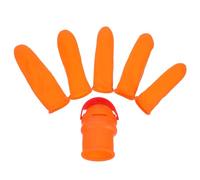 Gadpiparty Outil de Jardinage Coupe-Pouce en Fer pour Récolte de Poivre et Petits Fruits Kit Portable 5 Protège-Doigts en Silicone Outil Manuel Pratique pour Jardin et Plantes en Pot