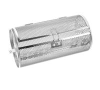 Gadpiparty Panier de Cuisson Rotatif INOX pour Four et Friteuse à Air Accessoire Antiadhésif Rotation Uniforme avec Porte Pratique Outil de Rôtisserie Polyvalent pour Barbecue et Grillades