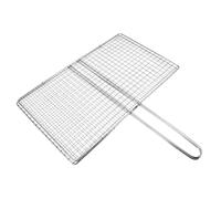 Gadpiparty Panier de Grillade Acier Inoxydable Panier à Poisson et Légumes Résistant Haute Température Accessoire Barbecue Portable pour Camping et Plein Air