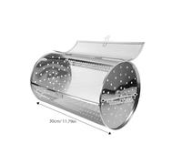 Gadpiparty Panier Rotatif Acier Inoxydable pour Rôtissoire Panier Grill pour Four Électrique Cuisson Sécurisée de Châtaignes Noix et Viandes Accessoire Barbecue Polyvalent