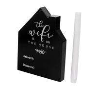 Gadpiparty Panneau de Passe Wifi Bois pour Chambre Dhôte Tableau Effaçable Indépendant Style Maison Accessoire Décoratif Polyvalent pour Bureau et