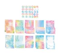 Gadpiparty Papier à Lettres Aquarelle avec Enveloppes Décoratives Kit de Papeterie pour Invitations et