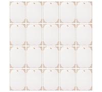 Gadpiparty Papier à Lettres Rétro Vintage Blanc 50 Feuilles pour Écrire, Pratique pour Calligraphie et Expression D'émotions, pour Écrire Paroles ou Annonces