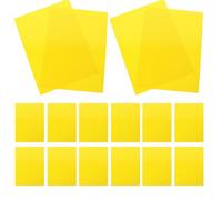 Gadpiparty Papier Publicitaire A4 Double Face Jaune en Papier Couché 100 Feuilles pour Affichage Prix Commerce et Étiquette Prix en Magasin Retail