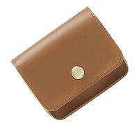 Gadpiparty Paquet Organiseur Électronique Vintage Petit Carré pour Câbles Et Accessoires Numériques Léger Compact Voyage Pochette De Rangement Polyvalente Couleur Marron Clair