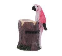 Gadpiparty Parrot Pen Holder Resin Cartoon Bird Pencil Organizer Compact Desk Accessory For Adults Office School