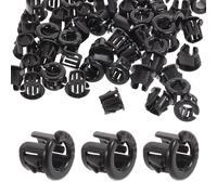 Gadpiparty Passe-câble à Enclenchement Rond de Câble Solide et Facile à Installer Noir 50pcs en PA66 pour Usage Industriel