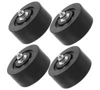 Gadpiparty Patins en Caoutchouc Anti-vibrations 4pcs Support Noir en Métal et Caoutchouc, Protection pour Balcons et Toits pour Climatiseur Camping
