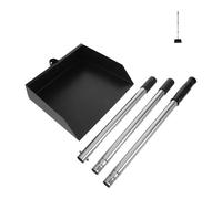 Gadpiparty Pelle à Poussière Verticale Multifonctionnelle à Long Manche Pelle à Déjections Canines et Litière pour Poules Démontable Robuste pour Jardin et Élevage Extérieur