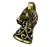 Gadpiparty Pendentif Tête De Cheval En Laiton Ancien Vintage Pour Porte-clés Diy, Petit Pendentif Artisanal Rétro, Anneau Intégré, Décoration Unique Pour Bricolage, Présent Créatif