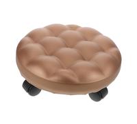Gadpiparty Petit Tabouret À roulettes pour Enfants Moderne Portable Pivotant pour Adultes Bas pour Salle De Bain Repose-Pieds en Polyuréthane Doré