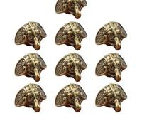 Gadpiparty Pieds de Fixation pour Meubles en Alliage Bronze Vieilli, Lot de 10, Support pour Boîtes à Bijoux et Meubles D’Angle Salon, Accessoires de Décoration Intérieure