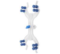 Gadpiparty Pince de Titrage Réglable en Plastique Blanc Ressort, Accessoire Polyvalent Facile à Utiliser pour Matériel de Laboratoire et Tubes à Essais