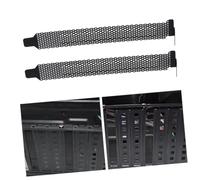 Gadpiparty Plaques D’Obturation Pci en Maille Métallique Noires 20 Pièces pour Boîtiers Pc ATX Matx Ventilateur De Refroidissement Cache D’Emplacement Pci Anti-poussière pour Ordinateur