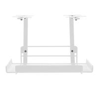 Gadpiparty Plateau de rangement de câbles de bureau pour employés de bureau, pas facile à déformer, organiseur en fer blanc sous le bureau