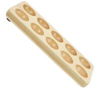 Gadpiparty Plateau de rangement en bois pour 10 œufs - Style simple - Convient pour un usage domestique - Peut être stocké dans le réfrigérateur - Accessoire de cuisine beau et pratique