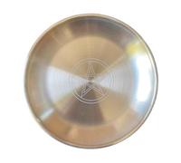 Gadpiparty Plateau Rituel Pentacle Acier Inoxydable Doré Assiette Décorative pour Cérémonie et Décoration Spirituelle Accessoire Unique pour Rituels et Protection Cadeau pour Amateurs de