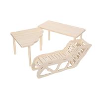 Gadpiparty Plateforme Bois pour Petit Animal avec Tunnel et Échelle Exercice Modulable pour Hamster Aire de Jeu Multifonction Adaptable aux Cages Animaux Petits