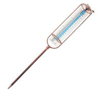 Gadpiparty Pluviomètre Verre Gradué avec Support Stable et Joint Rouge Outil Précis de Mesure des Précipitations pour Jardin Pelouse et Ferme Tube de Remplacement