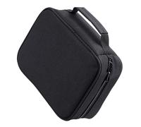 Gadpiparty Pochette pour Stylos Mark en Tissu Oxford Noir Poignée Portable et Fermeture Éclair, Trousse Multifonction pour Bureau et École, Rangement Organisé pour 40 Feutres à Dessin