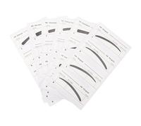 Gadpiparty Pochoirs à Sourcils Jetables 6 Pièces en Papier pour Maquillage Féminin Faciles à Ranger Design Délicat pour Débutantes et Maquillage des Sourcils