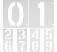 Gadpiparty Pochoirs De Peinture Numériques Réutilisables 12X10 Cm Pour Décoration Porte Et Loisirs Créatifs Avec Modèles De Nombres Pour Peindre Sur Surface Plane