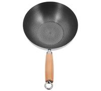 Gadpiparty Poêle à Frire Acier Inoxydable Nid d'Abeille 22 CM Poignée Antibrûlure pour Cuisson de Saucisses et Légumes au Gaz