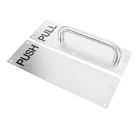 Gadpiparty Poignée Push-Pull en Acier Inoxydable 304 sans Vis pour Portes Intérieures Bureau Entrepôt Centre Commercial Résistante et Facile à Manipuler