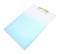 Gadpiparty Porte-bloc Transparent Dégradé Bleu avec Pince Planchette Rigide Multi-usage pour Écriture et Organisation de Documents Clipboard Pratique pour Bureau École et Usage Professionnel