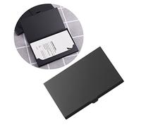 Gadpiparty Porte Cartes de Visite Noir Élégant Organisateur de Cartes Professionnel Titulaire pour Cartes de Crédit et Identité Accessoire de Pratique