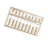 Gadpiparty Porte-Clés Abacus en Laiton Décoratif pour Bureau Pendentif Mini Boulier Accessoire Créatif 1 Pièce Design Élégant