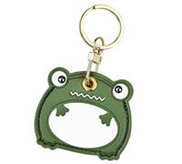 Gadpiparty Porte-clés en cuir synthétique en forme de grenouille avec porte-cartes d'accès, jolie housse de protection pour clés, sacs à dos et sacs, décoration d'animal de dessin animé pour femmes et