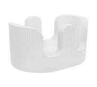 Gadpiparty Porte-éponge Double - Support Absorbant en Pierre de diatomite à 2 emplacements - Plateau Lavable Blanc pour Organisateur d'évier Moderne et Brosse de Cuisine