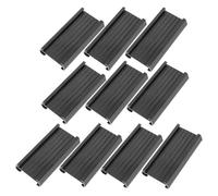 Gadpiparty Porte-étiquette pour Étagère Métallique en Pvc Noir, 12 Pièces, Clips Porte-étiquettes Pratiques pour Supermarché et Système de Rayonnage Standard