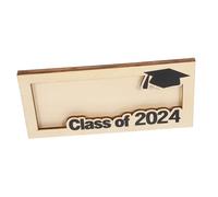 Gadpiparty Porte-Monnaie Bois pour Fin Années Rangement pour Cartes Bois Tirelire De Fin Études avec Pince à Billets