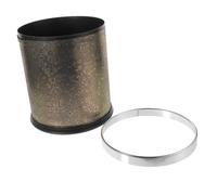 Gadpiparty Poubelle Décorative Double Couche sans Couvercle pour Bureau et Salle de Bain Corbeille Ronde sans Pochette Qui Glisse Capacité Importante et Design Simple pour Couleur Aléatoire