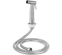 Gadpiparty Pulvérisateur Portatif en Acier Inoxydable Argenté pour Évier Cuisine Surface Lisse et Adaptateur 1/2 Pouce, Tête de Robinet Multifonction Détachable