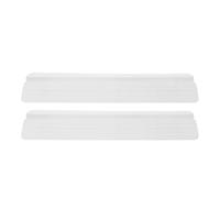 Gadpiparty Rampe de Porte de Sécurité Bébé 2 Pcs Blanche, Pédale Anti-Coups de Pied pour Barrières et Barrières D'escalier, Bande de Réglage Seuil pour Solution de Hauteur, Protection Mur