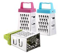 Gadpiparty Râpe Cuisine en Acier Inoxydable 3pcs, Mini Râpe Multifonction Facile à Utiliser Ranger pour Fruits et Légumes, Cuisine et Nouvelle Maison