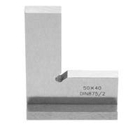 Gadpiparty Règle D'angle Droit 90° Base 55x40 Mm en Acier au Carbone, Équerre de Mesure Métallique pour Travail du Bois, Outil de Menuiserie Précis pour Dessin et Construction