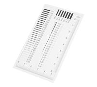 Gadpiparty Règle D'inspection des Rayures en Plastique pour Estimation Précise Largeur de Ligne Haute Précision et Visibilité Claire pour Mesure des Taches et Fissures