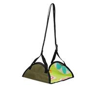 Gadpiparty Repose Pied de Voyage Portable Toile Oxford Support Ajustable pour Soulager Inconfort Lors des Longs Accessoire Pratique pour Train Compact